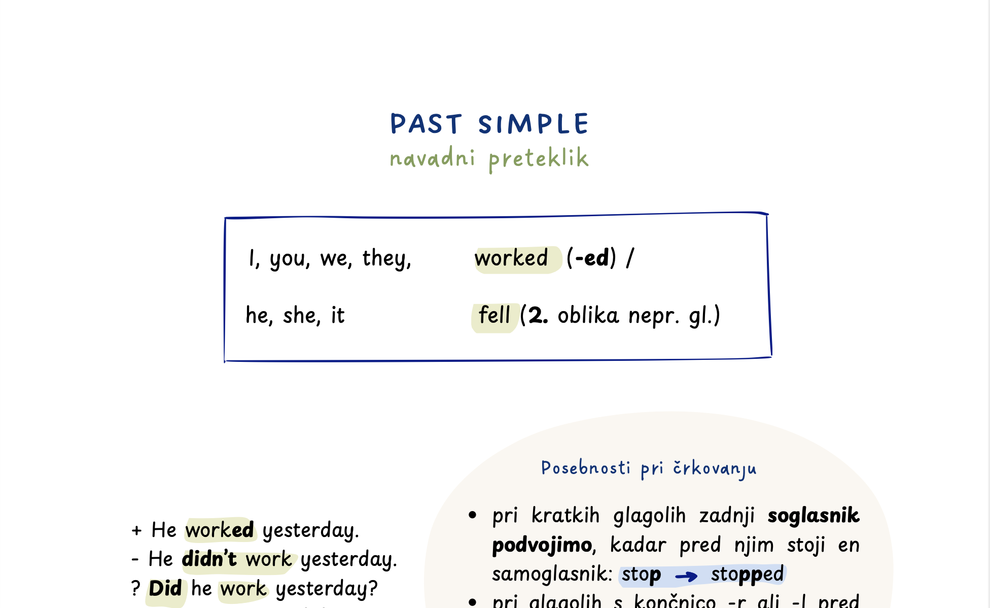 Past Simple in Past Continuous | Navadni in opisni preteklik (razlaga)